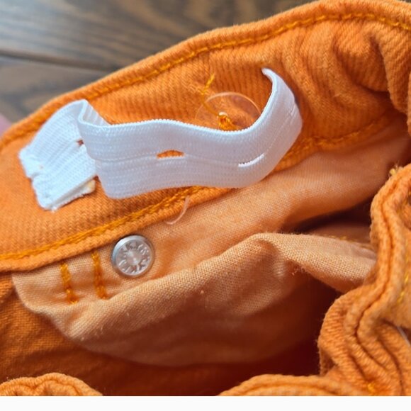 denim co orange wide leg jeans size 8-9 - Picture 5 of 9